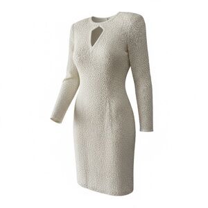 Black Tie Vintage full beaded Elegant Cream Dress NWT